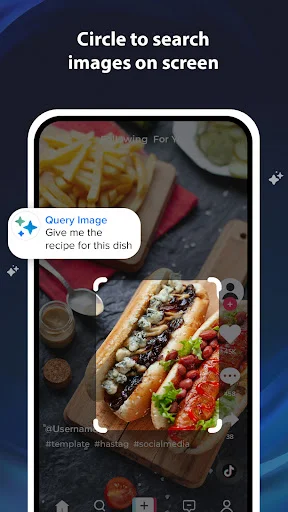 Circle-to-search image recognition feature in Galaxy Assistant enabling AI queries on selected photos for instant information