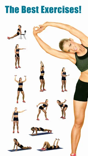 Collection of arm workout exercises including bicep and tricep demonstrations for muscle toning and fitness