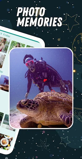 Personal diary photo memory detail showing high-quality image from photo journal collection